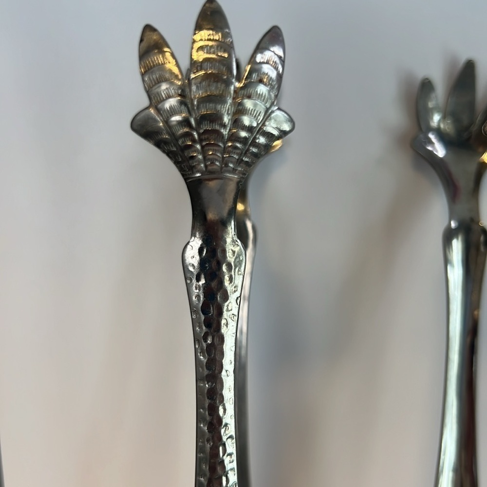 Vintage Sugar Tongs (2),ice tongs, silver, grandma core, formal, dining,vintage. - Picture 2 of 10